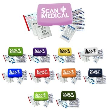 250 Promotional Express First Aid Kit - Compact & Latex-Free