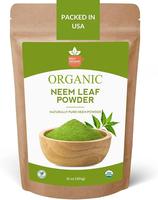 Neem Powder – 4 oz. - Certified USDA Organic -Non-GMO - Fresh Dried Neem Leaves Powder for Healthy Hair and Skin - Azadirac...
