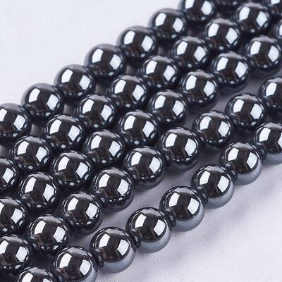 Non-Magnetic Synthetic Hematite Beads Strands