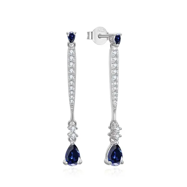 Beneto Elegant Drop Earrings with Zirconia AGUP3300DB