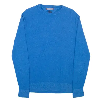 TOMMY HILFIGER Mens Jumper Blue Tight Knit M