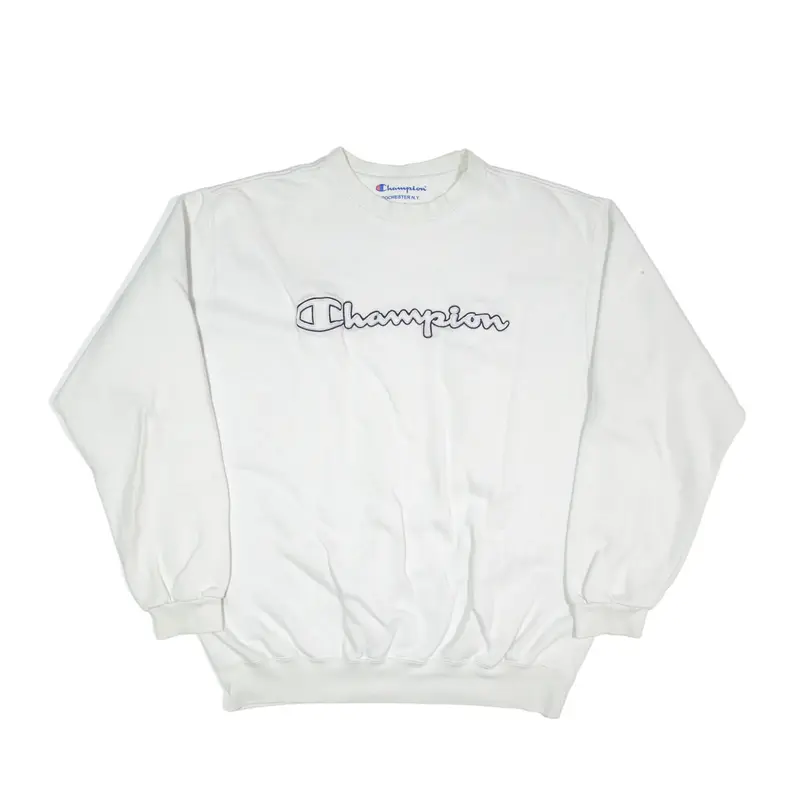 CHAMPION Sweatshirt White Mens 2XL