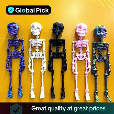 Skeleton Refrigerator Magnet, 1 Count Magnetic Skeleton Decoration, Funny Home Decor for Halloween