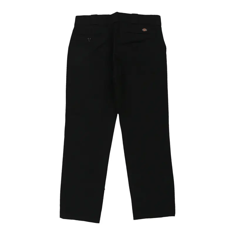 774F Dickies Trousers - 33W UK 14 Black Cotton Blend
