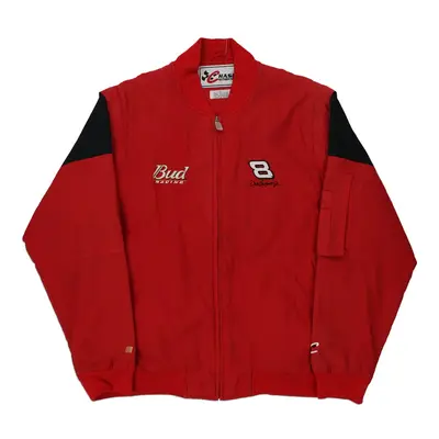 Bud Racing Chase Authentics Nascar Jacket - Large Red Nylon