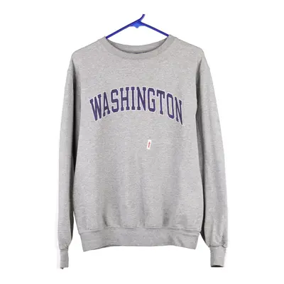 Washington Champion Sweatshirt - Small Grey Cotton Blend