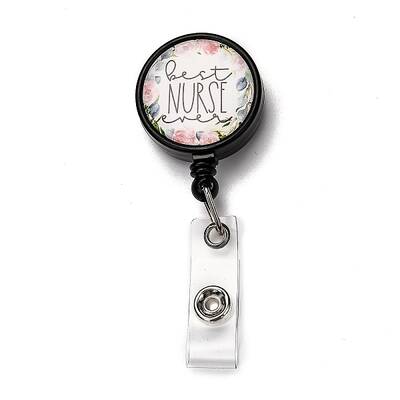 Flat Round ABS Plastic Badge Reel