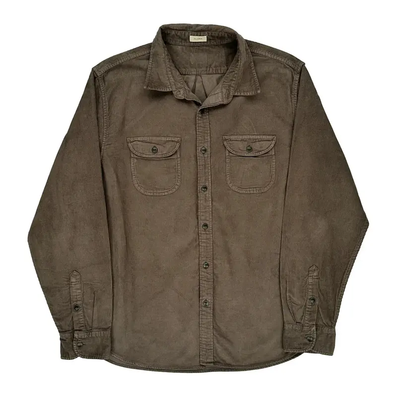 Unbranded Shirt - XL Brown Cotton