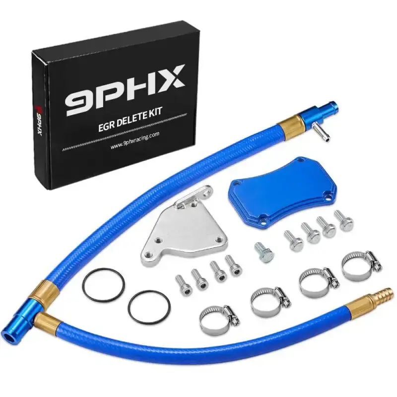 2011-2016 LML Duramax EGR Valve Cooler Delete Kit Black Off Plate for GMC Chevrolet