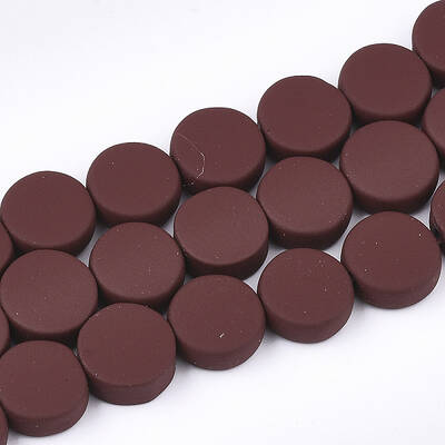 Spray Painted Non-magnetic Synthetic Hematite Beads Strands