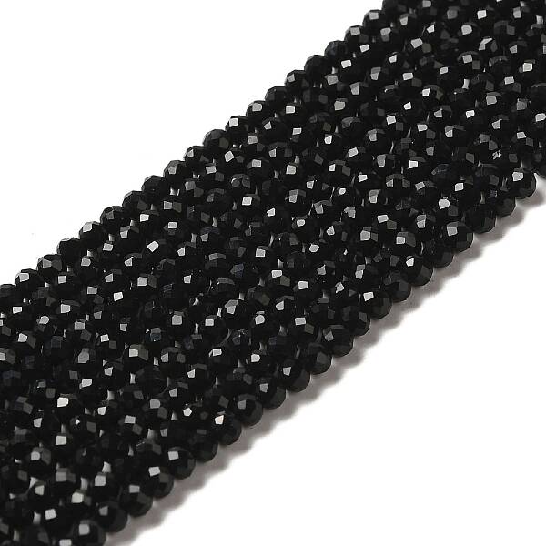 Natural Black Onyx Beads Strands