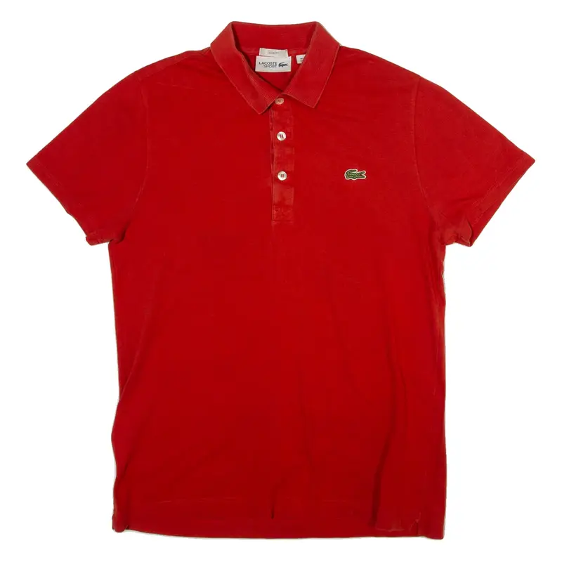 LACOSTE Slim Fit Mens Polo Shirt Orange M