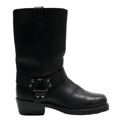 DINGO Biker Boots Black Leather Mens UK 8
