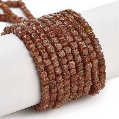 Synthetic Goldstone Beads Strands