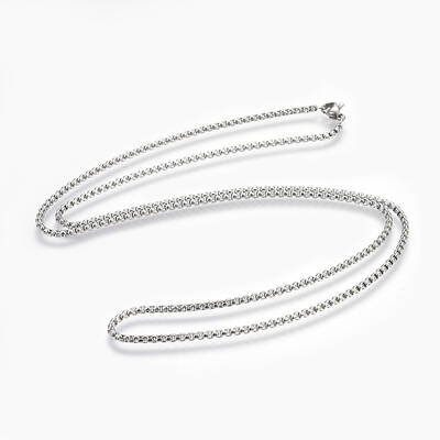 Non-Tarnish 304 Stainless Steel Box chain Necklaces