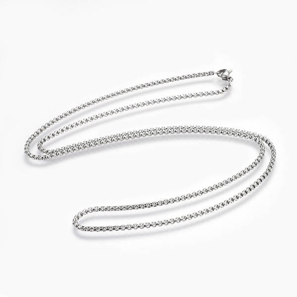 Non-Tarnish 304 Stainless Steel Box chain Necklaces