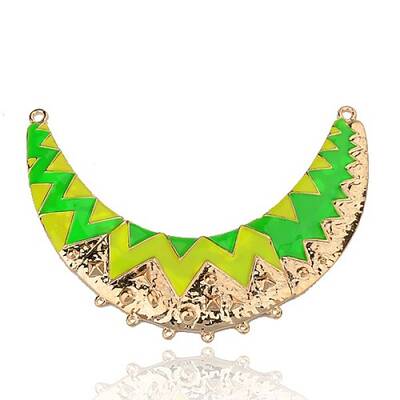 Crescent Alloy Enamel Chandelier Components Links