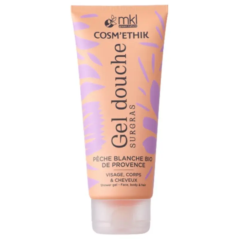 MKL Green Nature - Cosm'Ethik - Surgras Shower Gel with Organic White Peach from Provence 200ml
