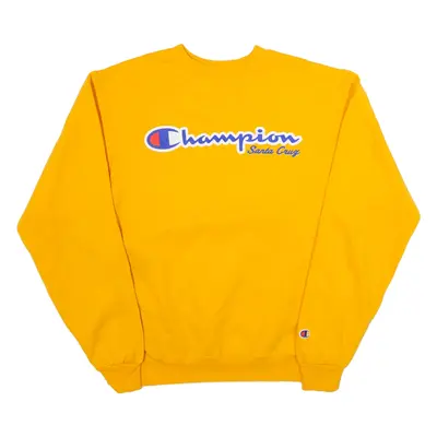 CHAMPION Santa Cruz Mens Sweatshirt Yellow USA S