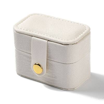 Rectangle PU Leather Jewelry Ring Storage Boxes