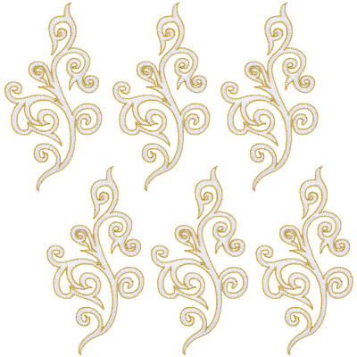 Flower Computerized Embroidery Cloth Iron on/Sew on Patches