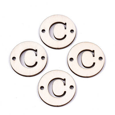 Unfinished Natural Poplar Wood Links Connectors