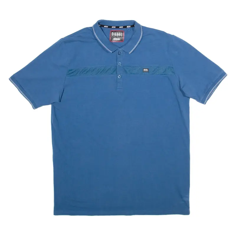 DIESEL Spirit Mens Polo Shirt Blue 2XL
