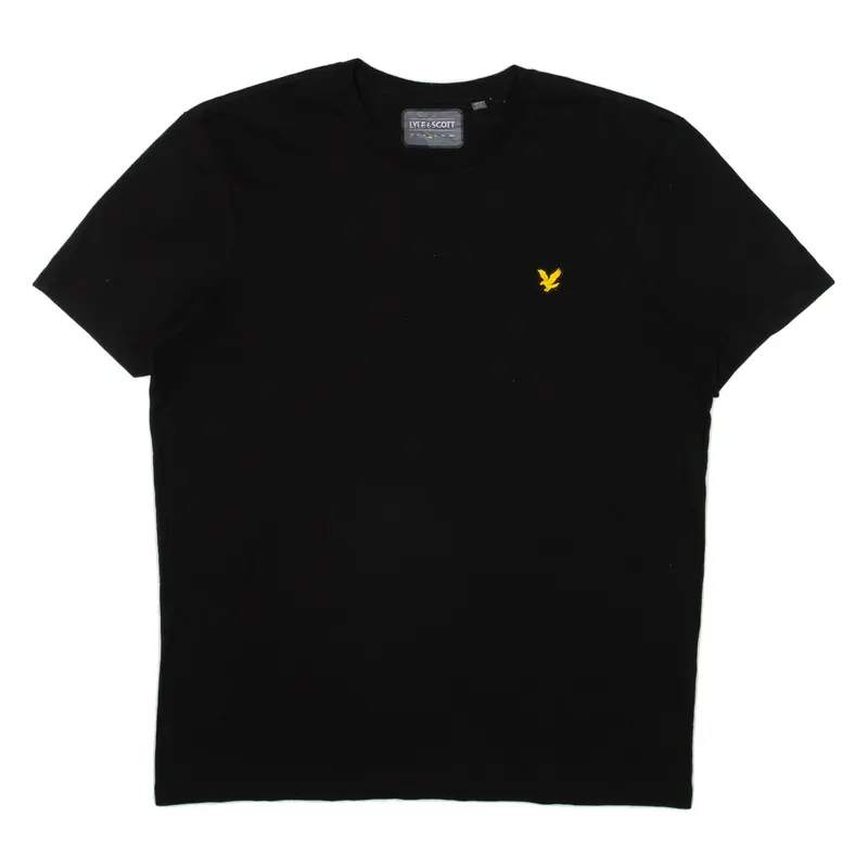 LYLE & SCOTT Mens T-Shirt Black L