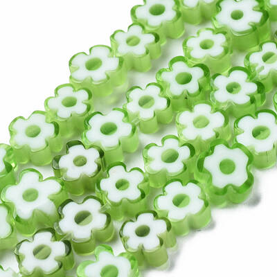 Handmade Millefiori Glass Bead Strands