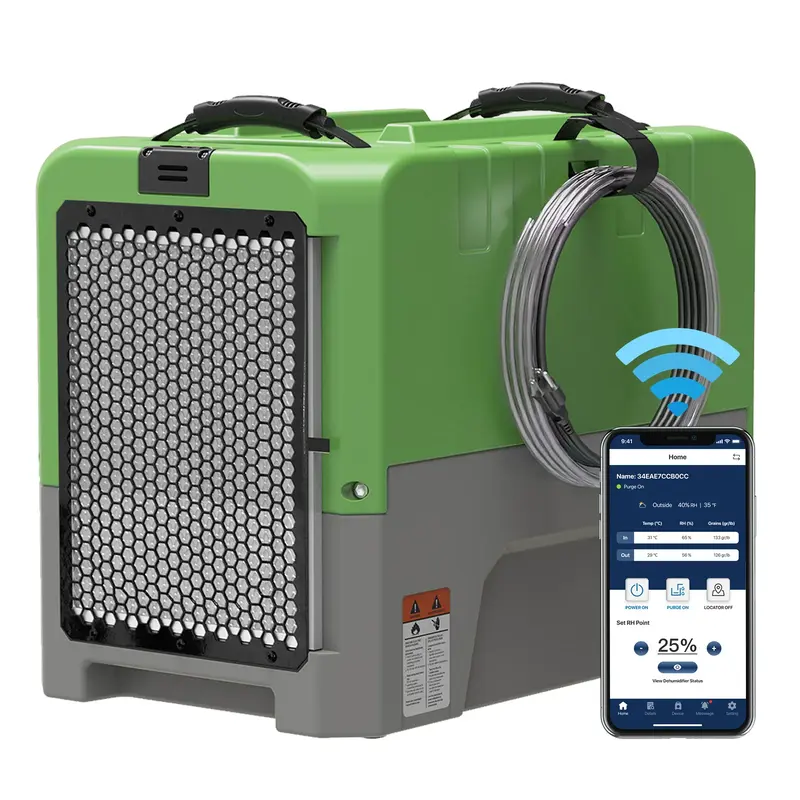 ALORAIR® Wholesale Package of Storm LGR Extreme WI-FI 85 Pint Commercial Restoration Dehumidifiers - Green