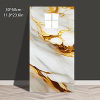 [Waterproof Marble Stickers] 20pcs/40pcs White Marble Tile Wall Stickers - Easy to Stick And Peel, Waterproof Self-Adhesive P...