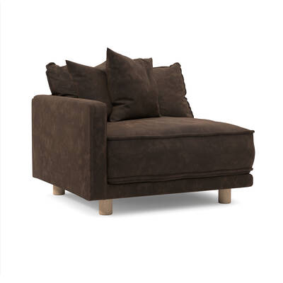 Oslo Sectional Left Side End Piece (Sable)