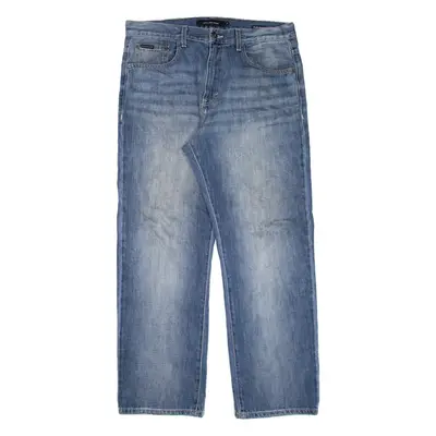 CALVIN KLEIN JEANS Mens Jeans Blue Relaxed Straight W34 L30