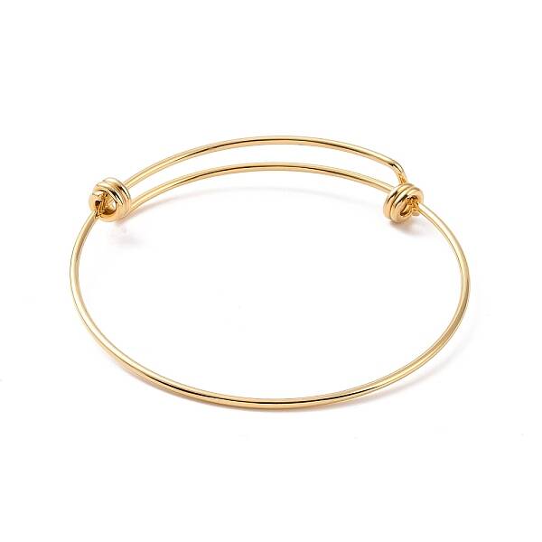 201 Stainless Steel Wire Wrap Extensible Bangle for Women