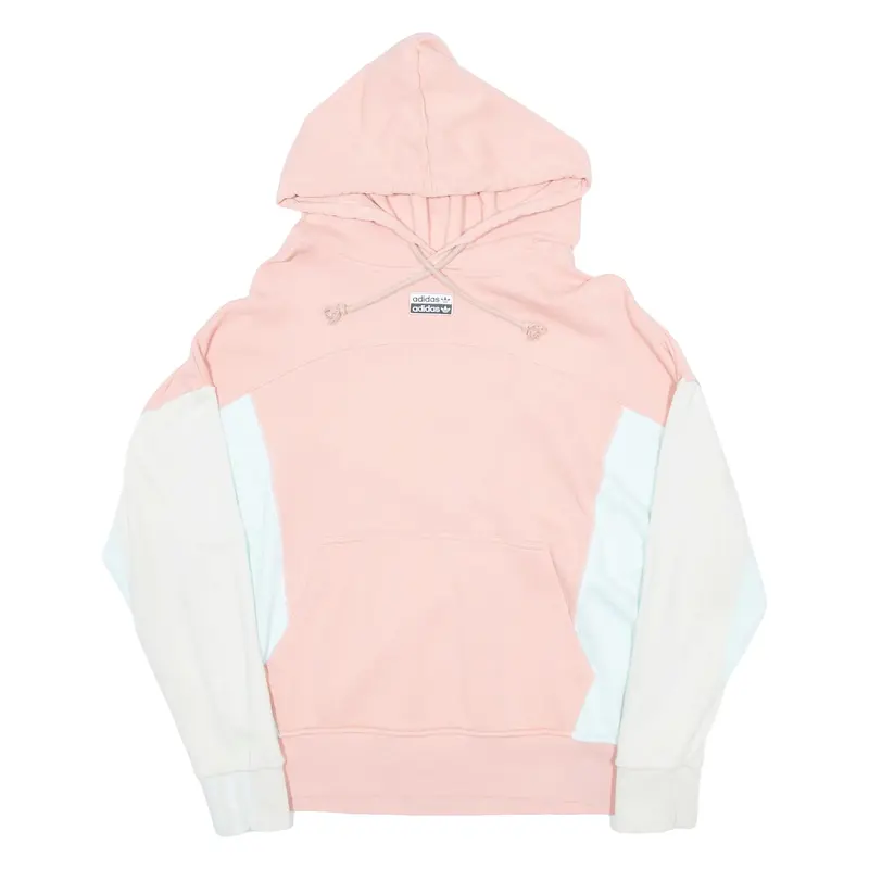 ADIDAS Womens Pink Hoodie UK 12