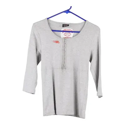 Santa Cruz, California Harley Davidson Top - Medium Grey Cotton Blend