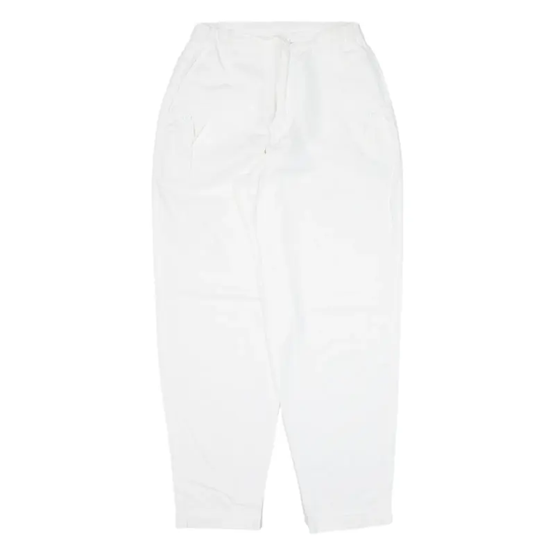 SKIN Womens Trousers White Relaxed Tapered W24 L27