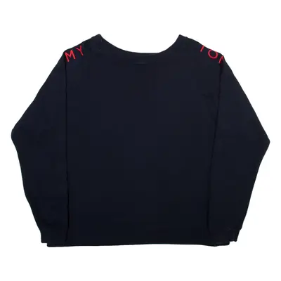 TOMMY HILFIGER Womens Sweatshirt Blue 2XL
