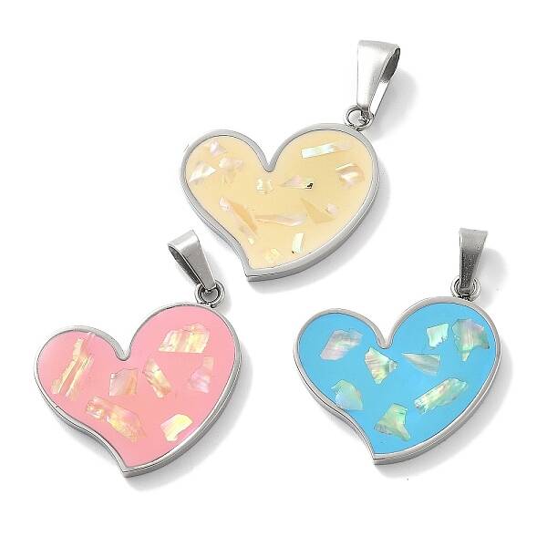 304 Stainless Steel Enamel Pendants