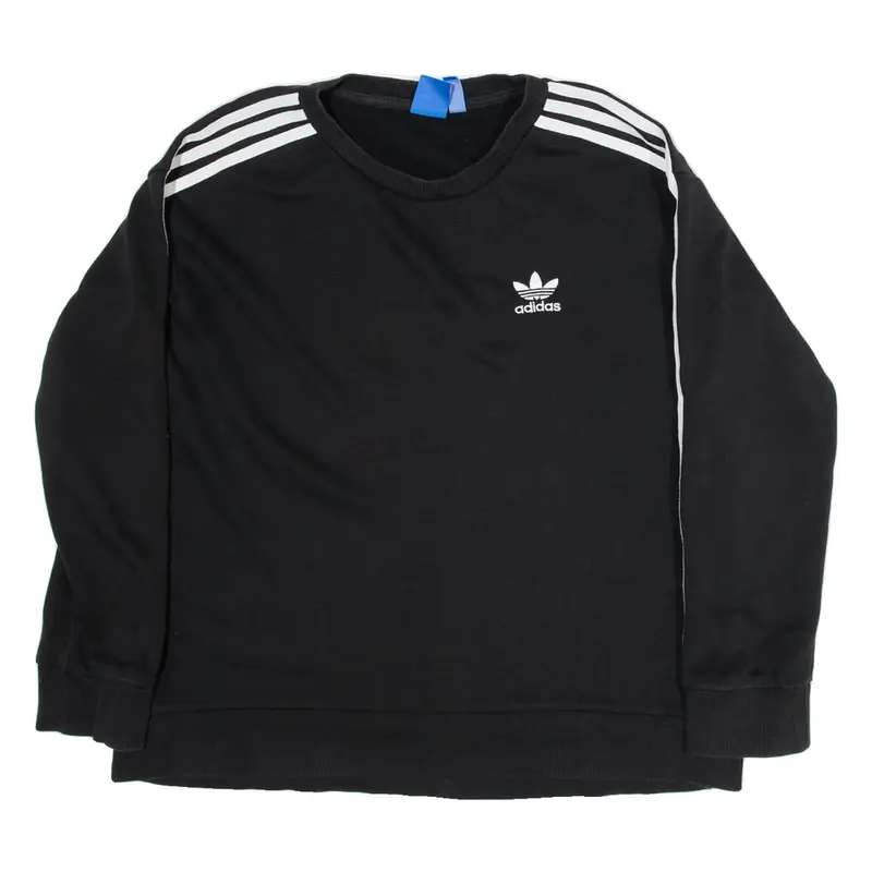 ADIDAS Womens Sweatshirt Black UK 10