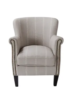 Stone Gray Fishtail Accent Chair | Andrew Martin Greyhound