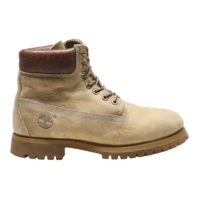 TIMBERLAND Lace-Up Boots Beige Leather Womens UK 3.5