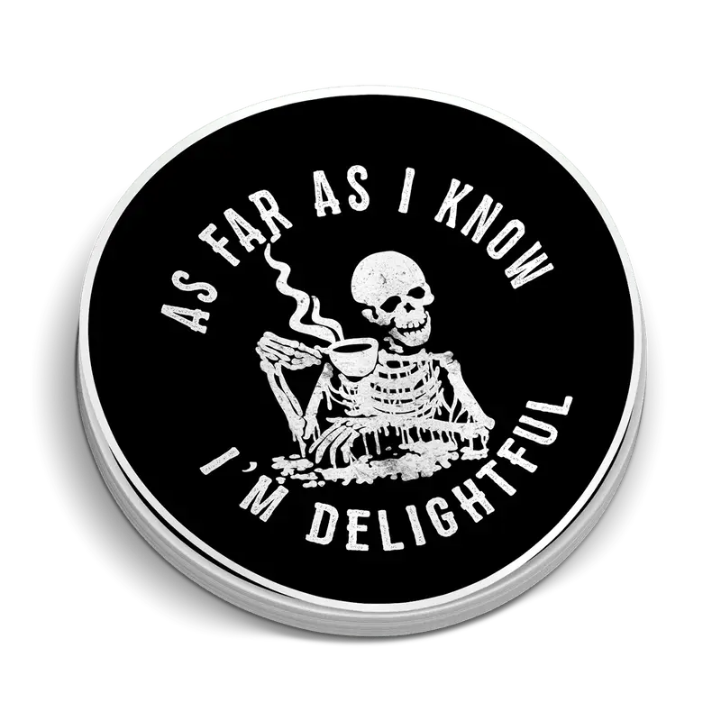 I'm Delightful Hard Hat Decal