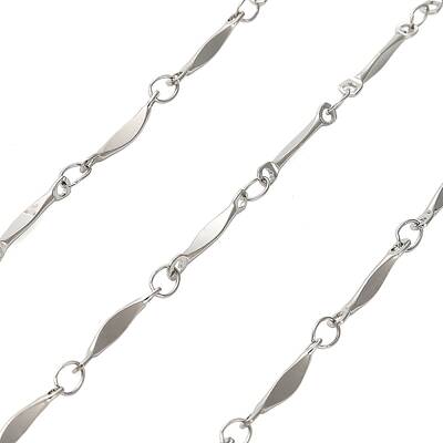 304 Stainless Steel Twisted Bar Link Chains
