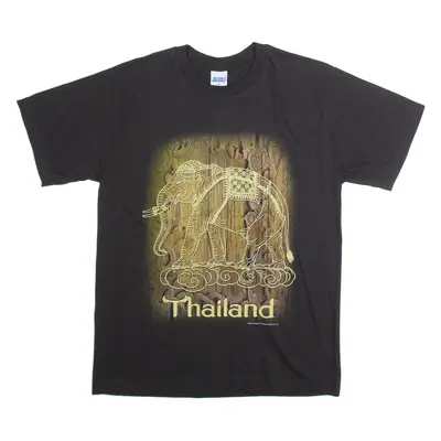 JOLIGOLF Thailand Elephant Mens T-Shirt Black M