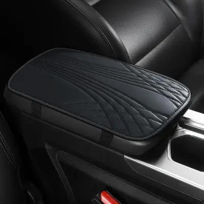 Dust Proof Car Front Armrest Mat, Universal Non-slip Car Interior Armrest Seat Box Cover Four Seasons, Car Accessories