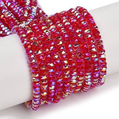 Electroplate Glass Beads Strands