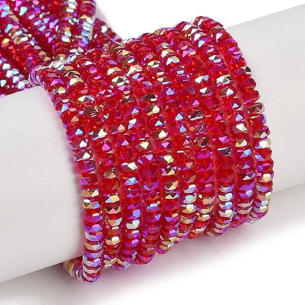 Electroplate Glass Beads Strands