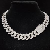 High Quality Sparkling Cuban Chain Necklace - Shiny Hip Hop Fashion Men's Jewelry - Perfect Father's Day, Halloween, Christma...