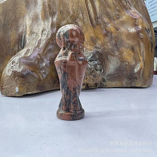 Natural Netstone Carved Healing Goddess Figurines